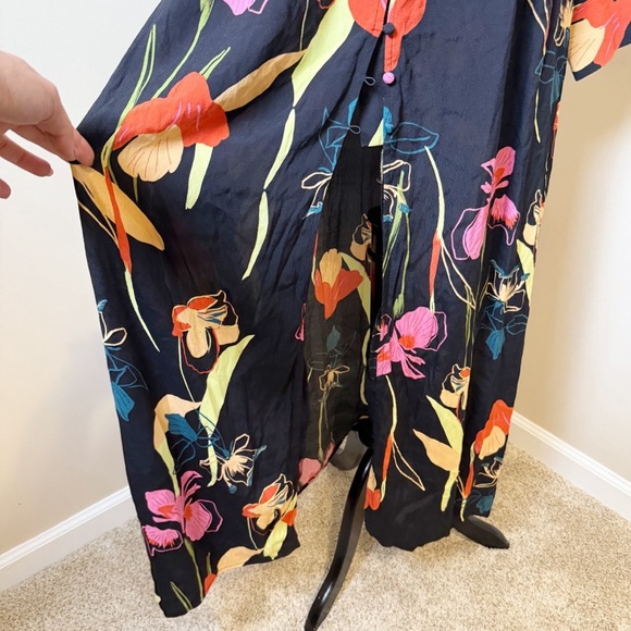 🌸 Leith Floral Button-Front Midi Dress | Size Small - Picture 2 of 11